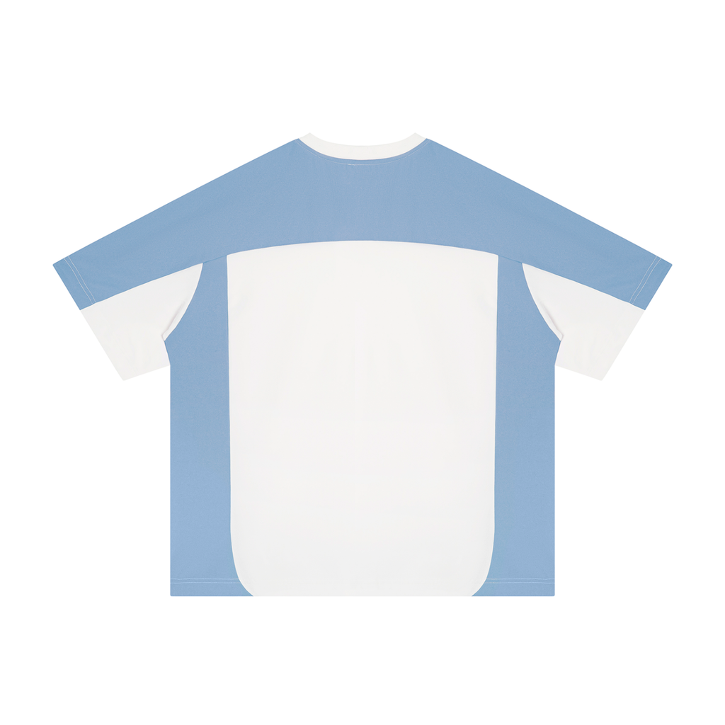 Aorrah World Cup Unisex Color Block Loose T-Shirt