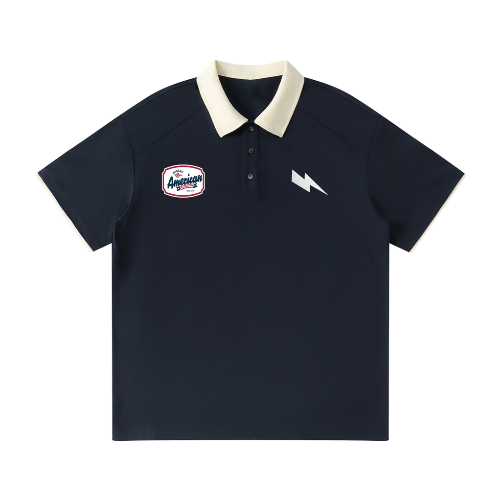 Aorrah American Lightning Polo T shirt