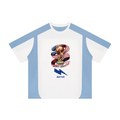 Aorrah World Cup Unisex Color Block Loose T-Shirt